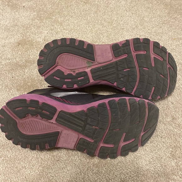 Brooks Adrenaline 20 Running Shoes Black Purple Womens Size 9.5 - Picture 7 of 9